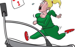 woman running on treadmill to counteract holiday weight gain in San Antonio TX