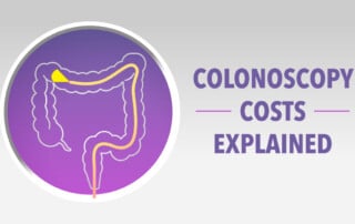 colonoscopy costs explained with colon image