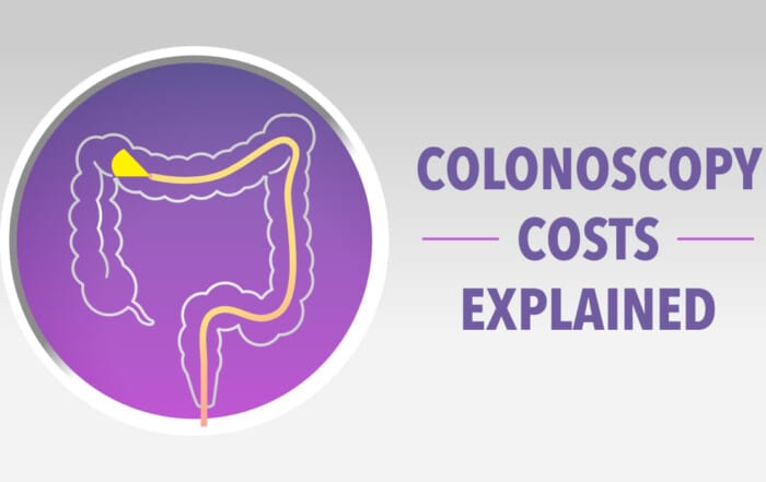 colonoscopy costs explained with colon image