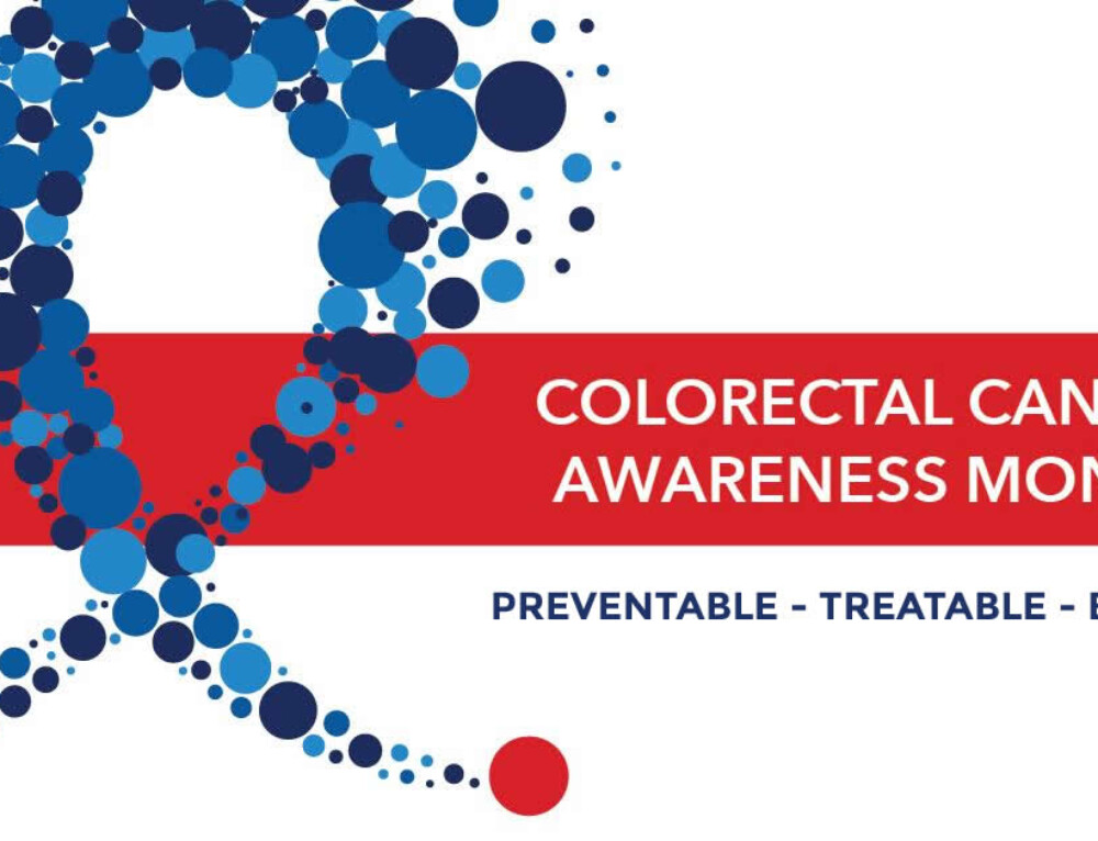 Screening recommended. Colorectal Cancer icon.