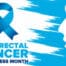 colorectal cancer awareness month with blue ribbon